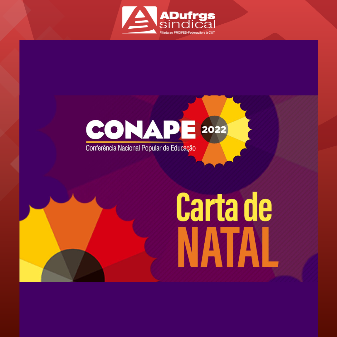 FNPE divulga a Carta de Natal - CONAPE da Esperança