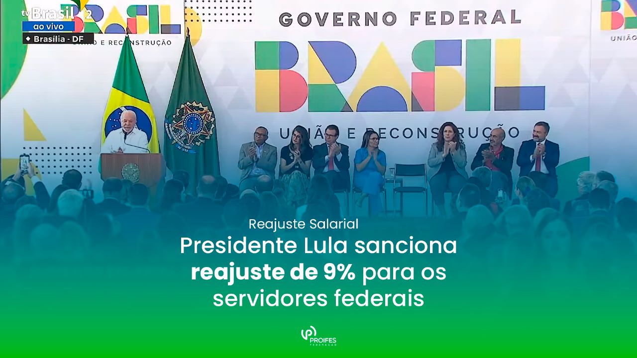 Presidente Lula sanciona reajuste de 9% para os servidores federais