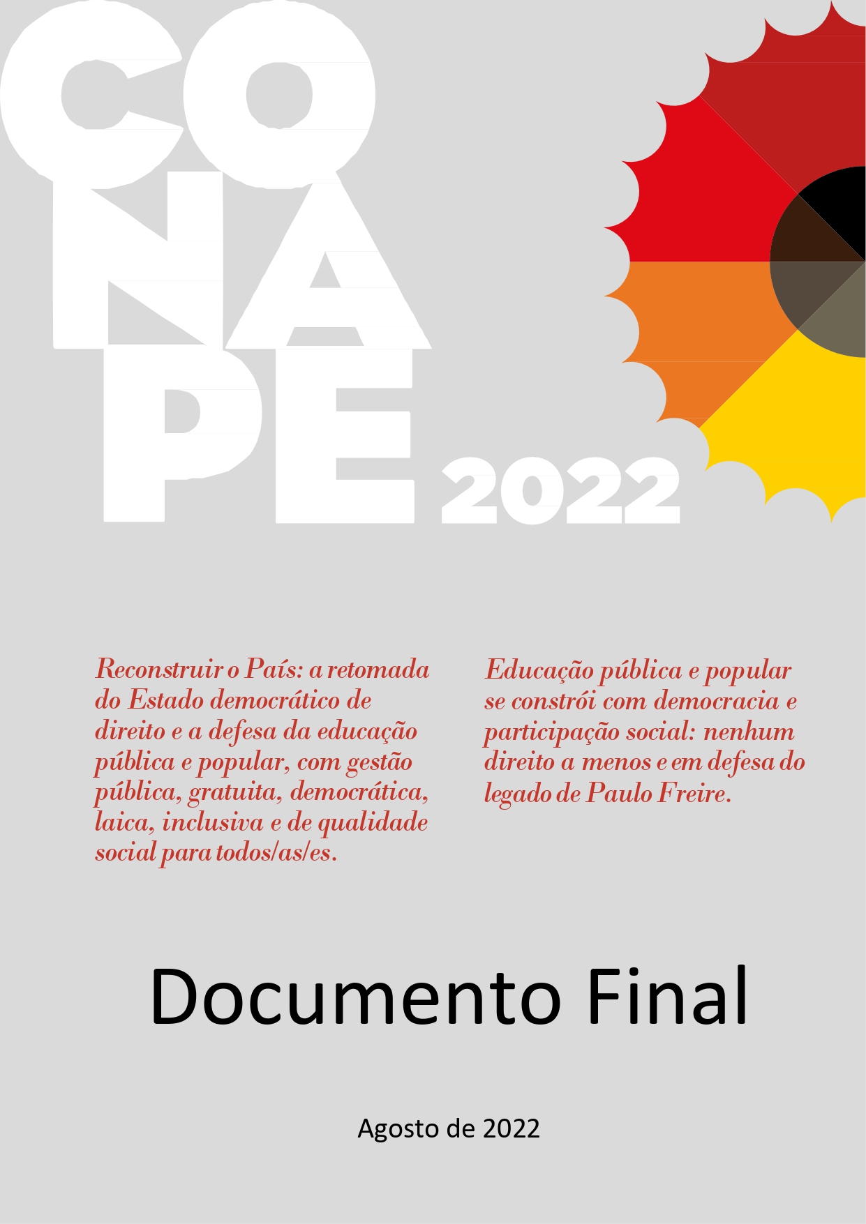FNPE divulga documento final da CONAPE 2022