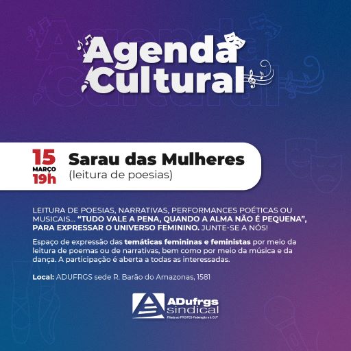 Participe do Sarau das Mulheres!