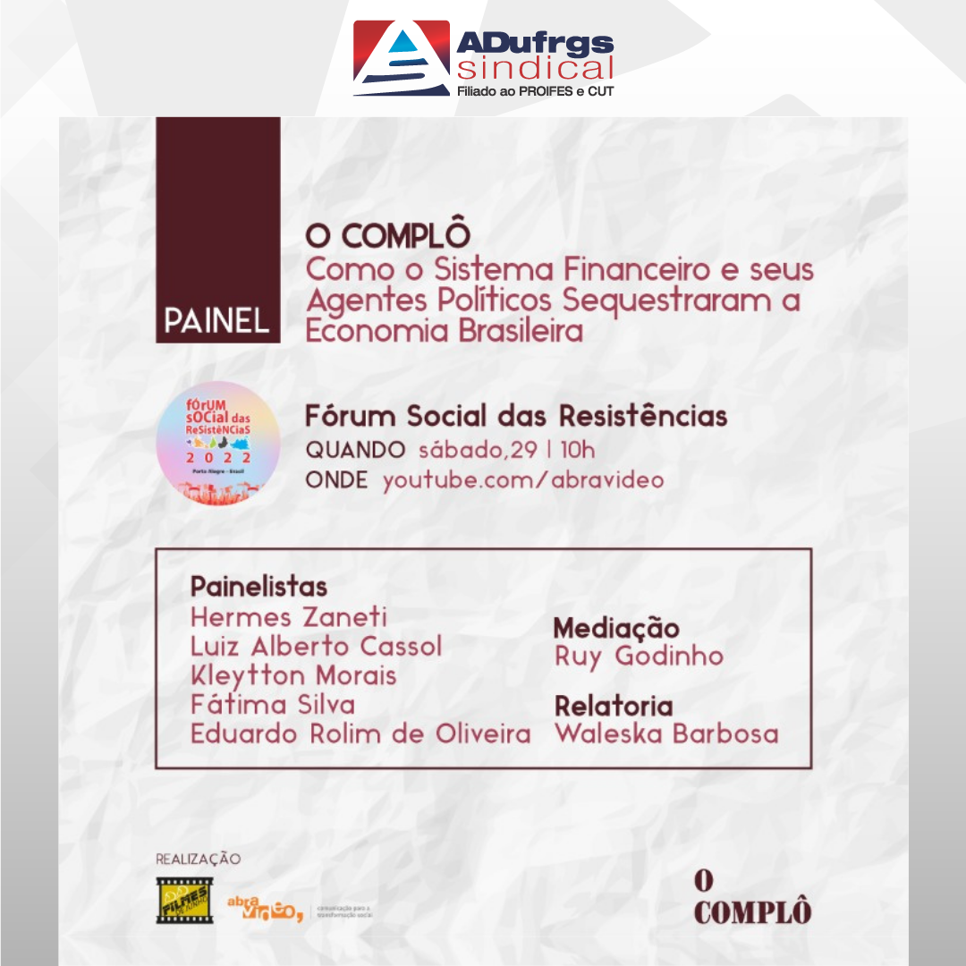 ADUFRGS-Sindical convida para o painel