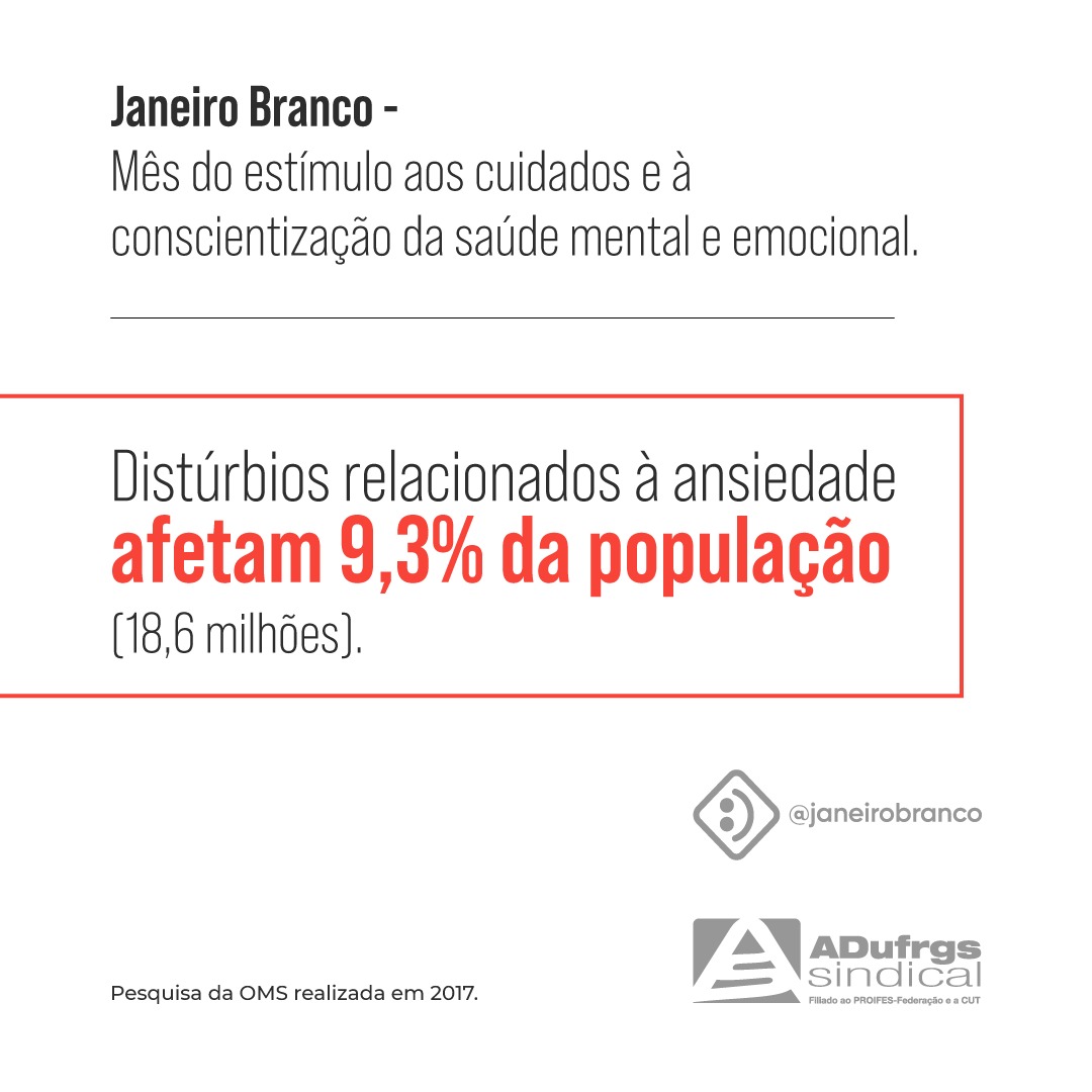 Janeiro Branco: pesquisa da OMS aponta que depressão atinge 5% da população brasileira